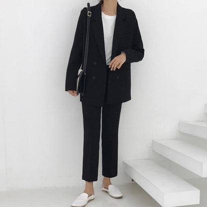 Women's loose style suit jacket and pants