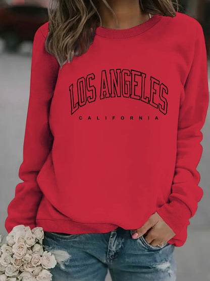 Women's los angeles crew neck sweater