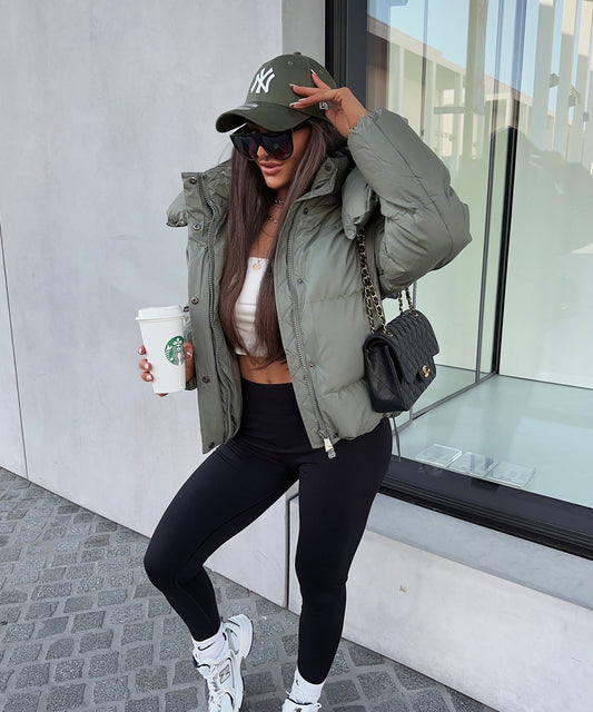 Hooded Short Puff Jacket