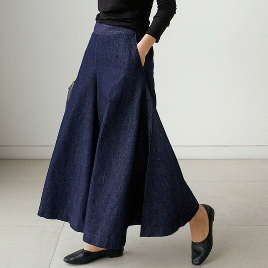 Loose Fit Denim Trousers