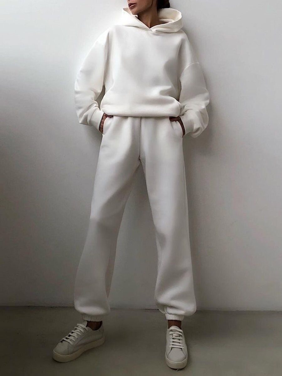 Women's Hoodie Sweatpants Set - Oversized Fit - Soft Fleece Lounge Wear