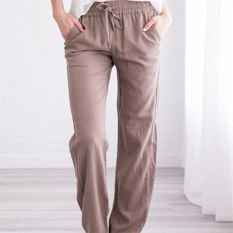 Women's casual drawstring trousers