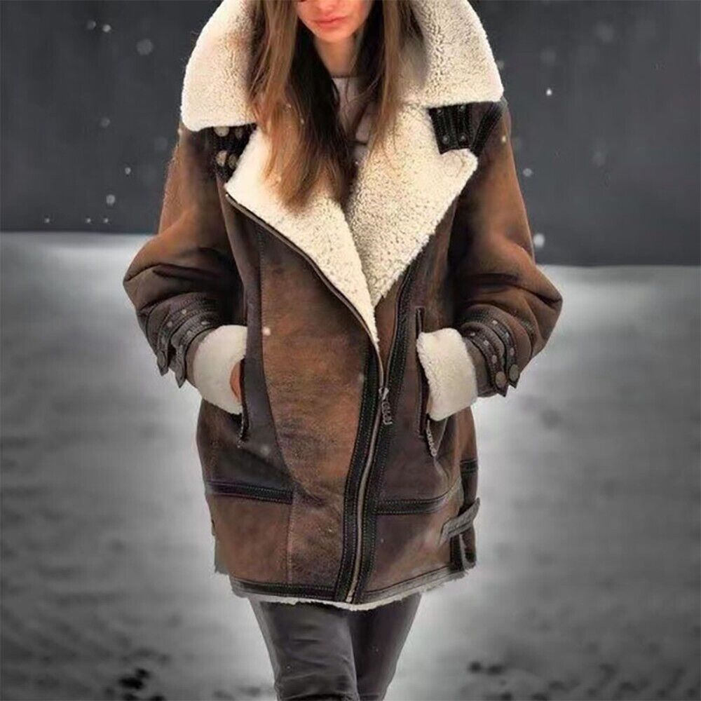 Sherpa Lined Suede Jacket