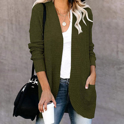 Winter knitted cardigan long sleeve for Women