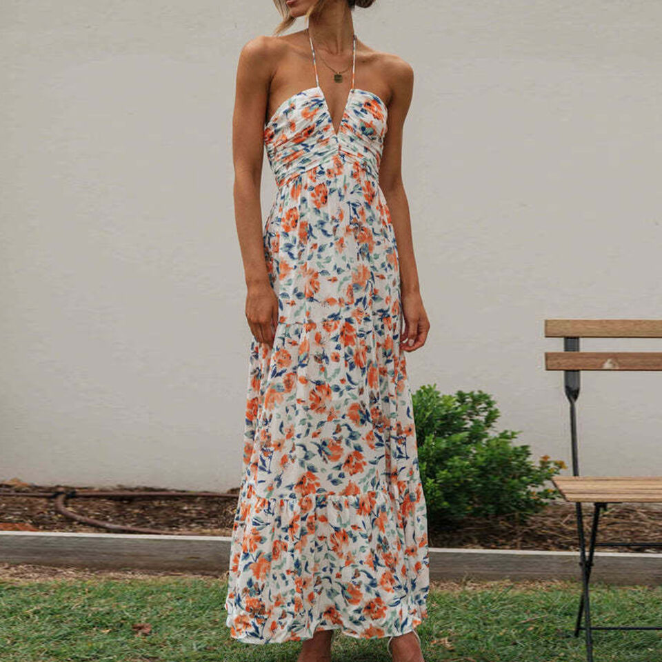 Flowy Lightweight Floral Maxi Dress