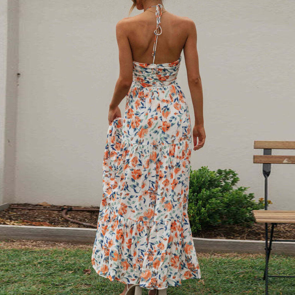 Flowy Lightweight Floral Maxi Dress