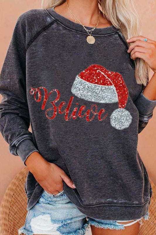Festive Print Relaxed Fit Cotton Sweatshirt 