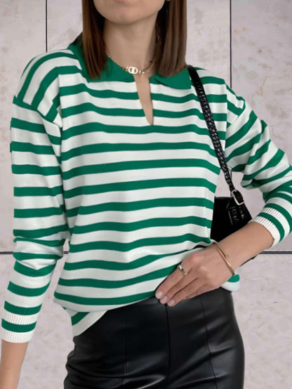 Women’s trendy oversized sweater with round neck