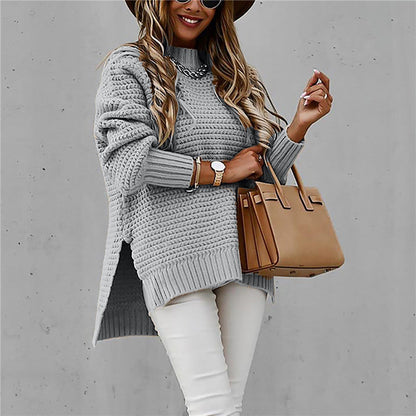 Elegant half neck sweater for women