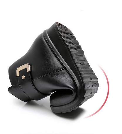 Women's winter non-slip PU leather warm boots