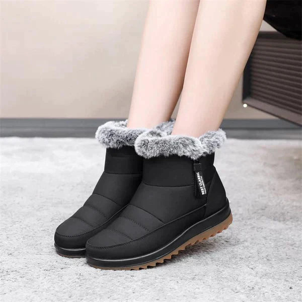 Waterproof non-slip thick warm short boots for women