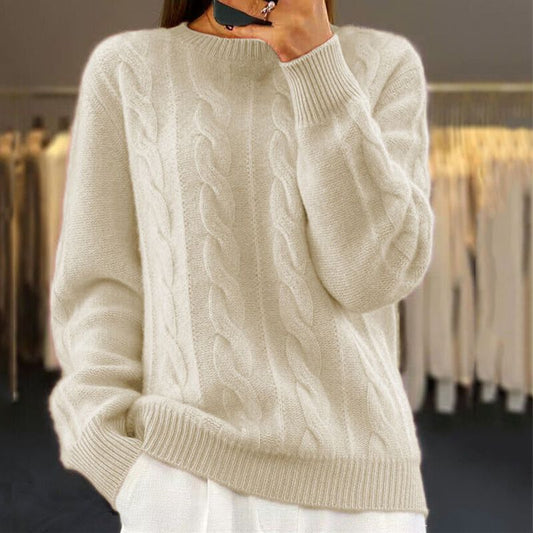 "Bella" Thick Wool Knit Sweater