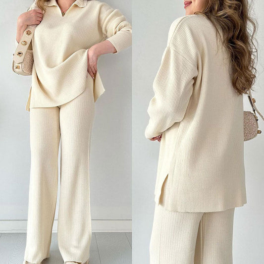 Relaxed Fit Knitted Loungewear Set