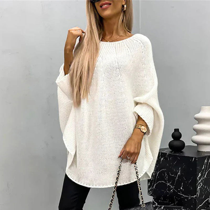 Oversized Wool Blend Chunky Knit Sweater 