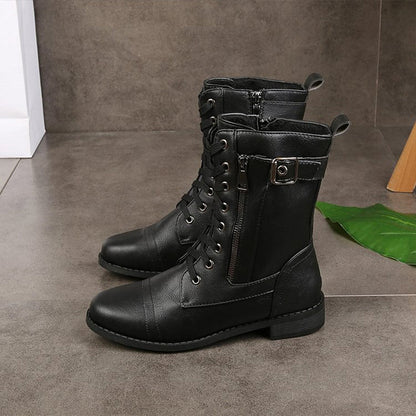 Women's orthopedic boots with side zip