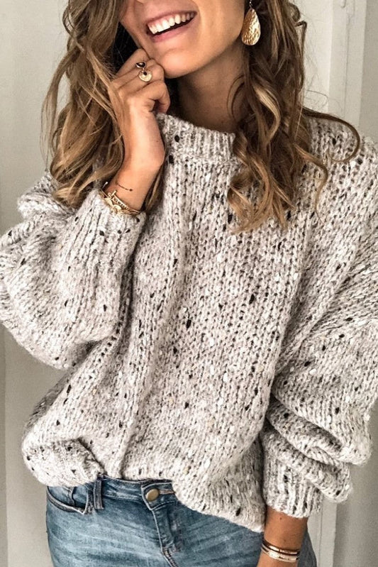 Chunky Oversized Wool Knit Sweater 