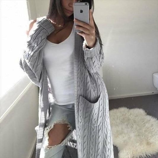 Relaxed Warm Knitted Cardigan