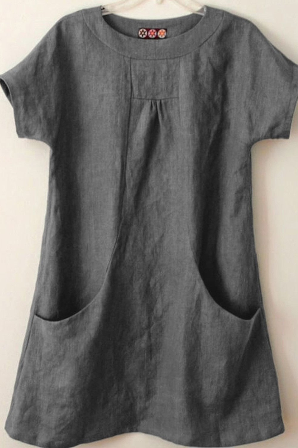 Natural Fiber Relaxed Fit Blouse