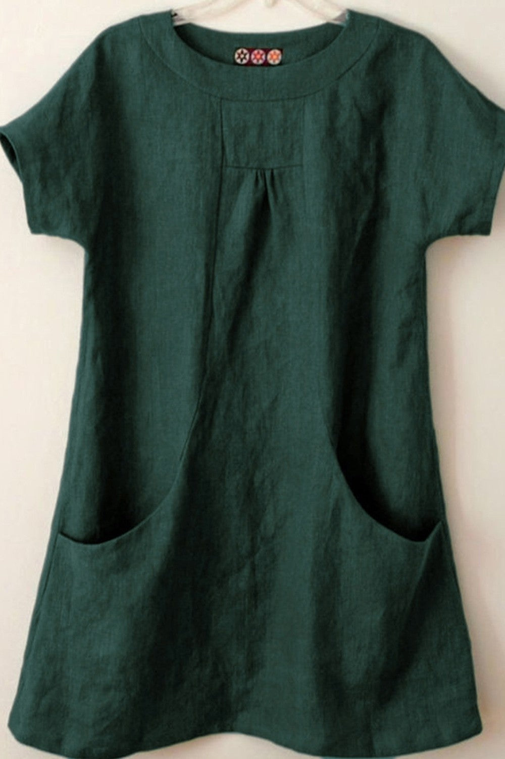 Natural Fiber Relaxed Fit Blouse