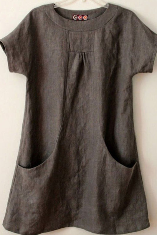 Natural Fiber Relaxed Fit Blouse