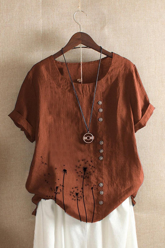Relaxed Fit Natural Fibers T-Shirt