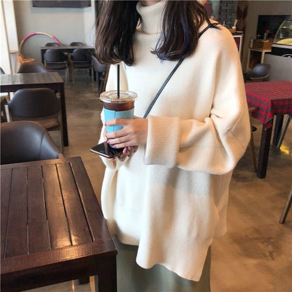 Women's cozy colneck sweater