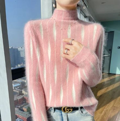 Women’s half-high neck sweater