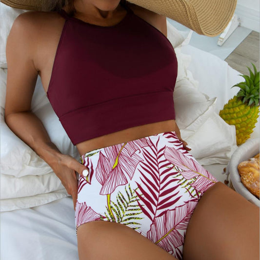 High-Waisted Supportive Bikini Set