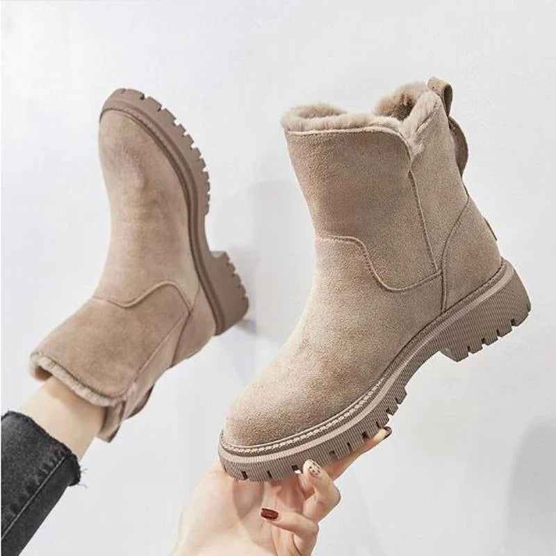 Women's thickened cotton snow boots