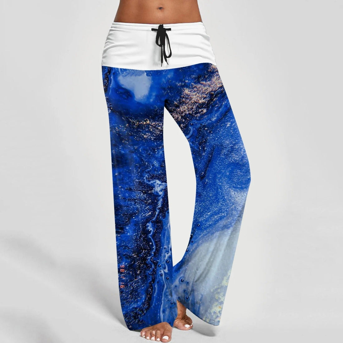 Women's casual printed street fashion straight pants