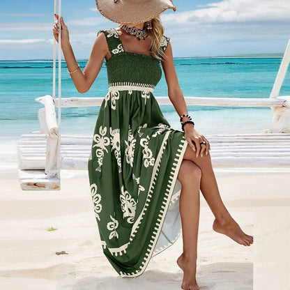 Sleeveless Square Neck Dress for Women