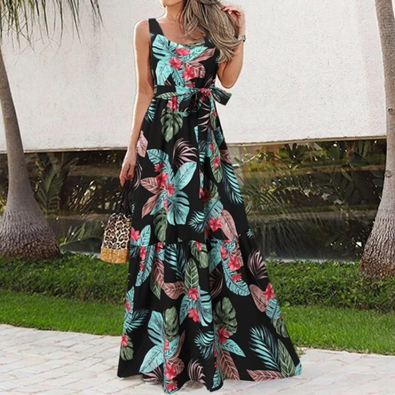 Lightweight Floral Print Loose Dress