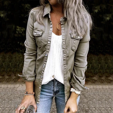 Women's authentic denim jacket