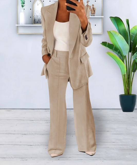 Slim Lapel Suit and Pants Set