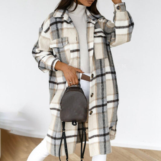 Checkered Long Coat