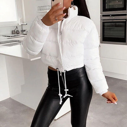 Women's cropped puffer jacket