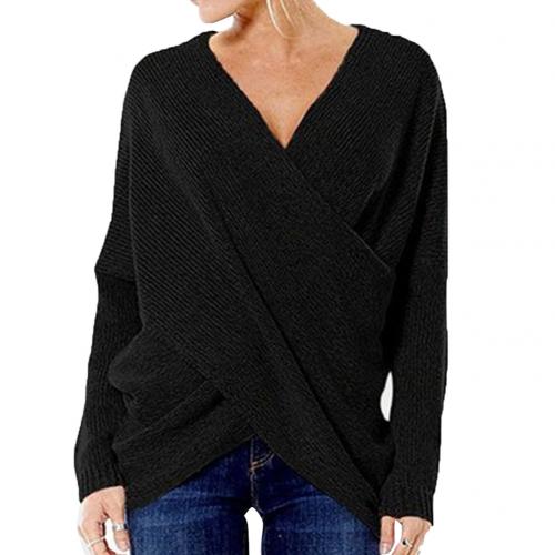 Ribbed Knit Relaxed Fit Pullover 