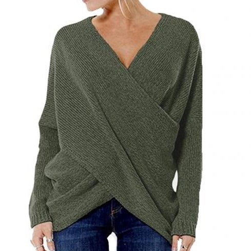 Ribbed Knit Relaxed Fit Pullover 