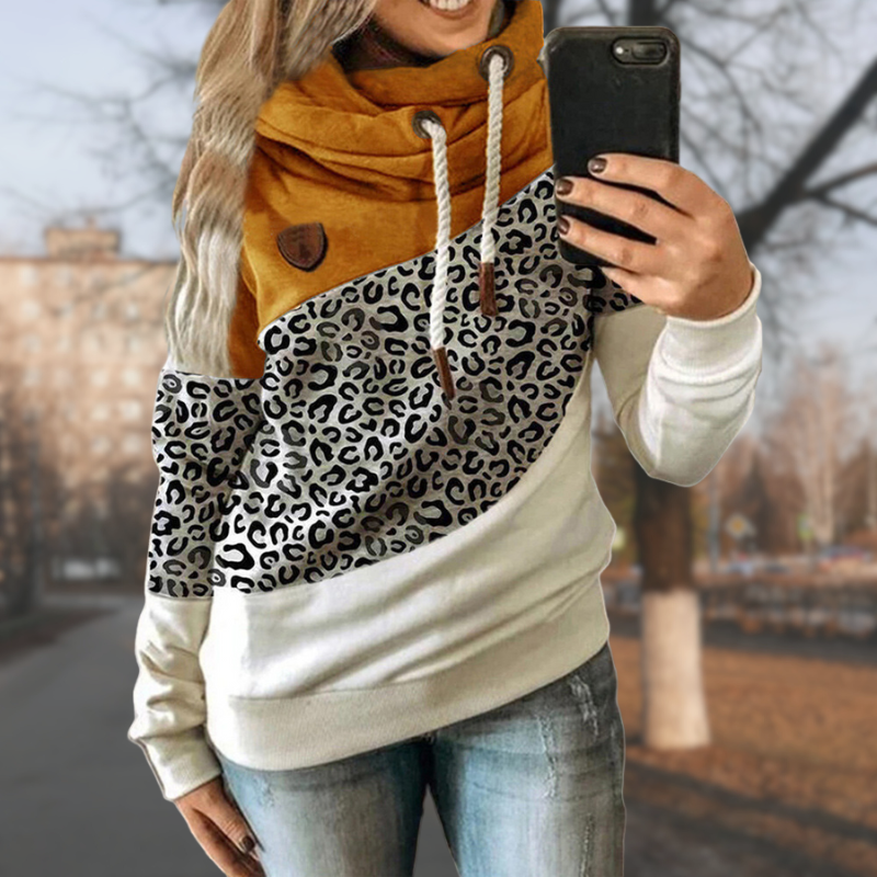 Nyla - contrast casual hoodie