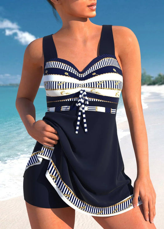 Breathable Slim Fit Tankini Setnull