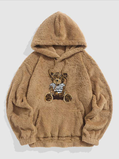 Women's jacket with teddy bear embroidery